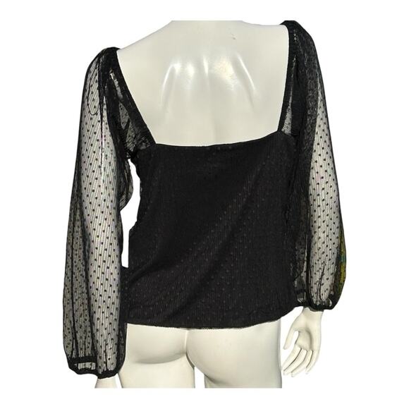 Paperoc - Black Blouse, long sleeve, size 2X, NWOT - Picture 2 of 7